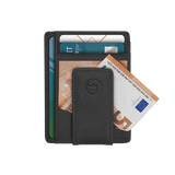 Mini Wallet Clipper Vintage Zwart