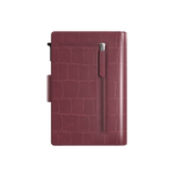 Pasjeshouder Plus Croco Bordeaux