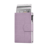 Kartenetui Plus Croco Zartrosa