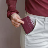 Pasjeshouder Plus Croco Bordeaux