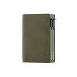 Card Holder Double Olive Green
