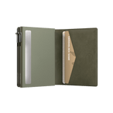 Card Holder Double Olive Green