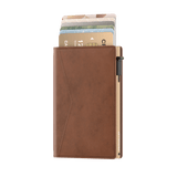 Pasjeshouder Slim Cognac