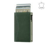 Pasjeshouder Slim Vintage Leer Groen