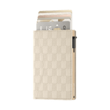 Card Holder Slim Panel Ecru