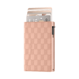 Card Holder Slim Panel Salmon Pink