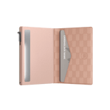Card Holder Slim Panel Salmon Pink