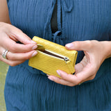 Pasjeshouder Plus Woven Geel